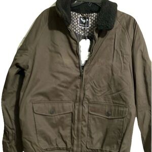 Men's Dark Brown Bomber Jacket